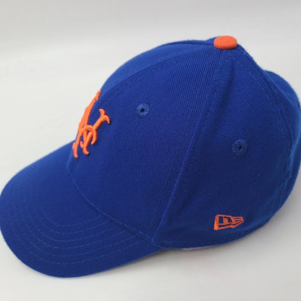 Child-Youth New York Mets Hat Fitted New Era 39Thirty Blue Orange MLB Baseball